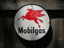 MOBILGAS PORCELAIN COAT SIGN METAL ADV SIGNS M
