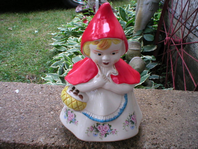 LITTLE RED RIDING HOOD COOKIE JAR COLLECTOR JARS R