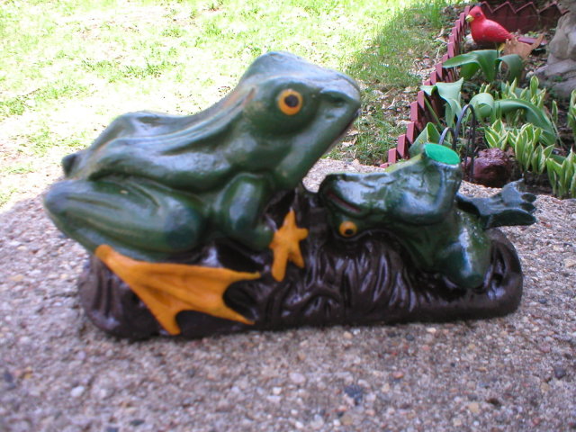 FROG MECHANICAL BANK CAST IRON