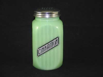 JADE JADITE JADEITE CANISTER SHAPED RANGE CINNAMON SHAKER