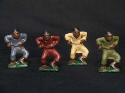BLACK AMERICANA 4-PIECE CAST IRON DANCING BOYS SET