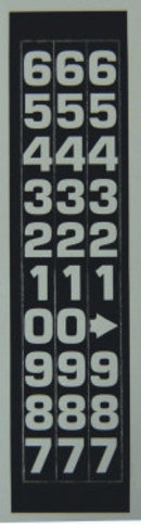 ECO 96 COMPUTER FACE WHEEL SHEET E