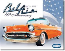 CHEVROLET BEL AIR TIN SIGN METAL ADV RETRO SIGNS M