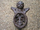 ANGEL DOOR KNOCKER CAST IRON