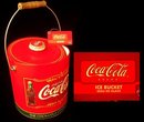 COKE COCA-COLA INSULATED METAL ICE BUCKET C