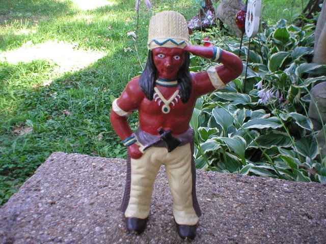 CAST IRON INDIAN STILL BANK I
