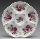 PORCELAIN OYSTER PLATE LIMOGES COLLECTOR GLASS L