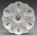 PORCELAIN OYSTER PLATE LIMOGES COLLECTOR GLASS L