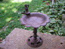 CAST IRON MERMAID BIRD FEEDER HOME GARDEN DECOR M