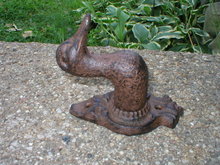 CAST IRON DUCK HOOK UNIQUE WALL DECOR D