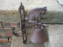 CAST IRON CAT BELL UNIQUE WALL DECOR F