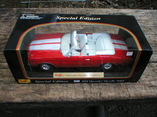 1972 RED CHEVROLET CHEVELLE CONVERTIBLE SS454