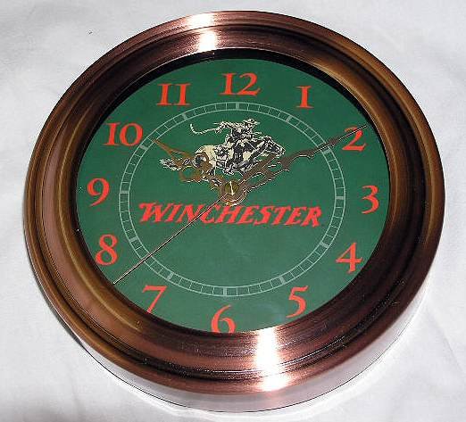 WINCHESTER RIFLES QUARTZ WALL CLOCK