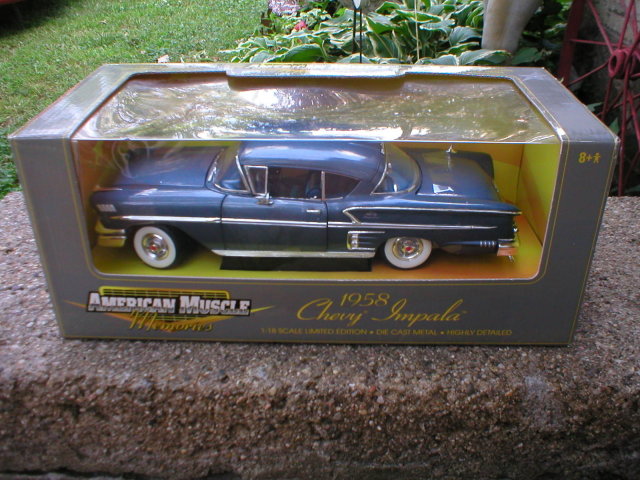 1958 AMERICAN MUSCLE 1:18 GREEN CHEVROLET IMPALA