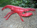 CAST IRON RED LOBSTER HOME GARDEN DECOR S