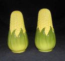 TALL CORN KING SALT & PEPPER SET MARKED SHAWNEE