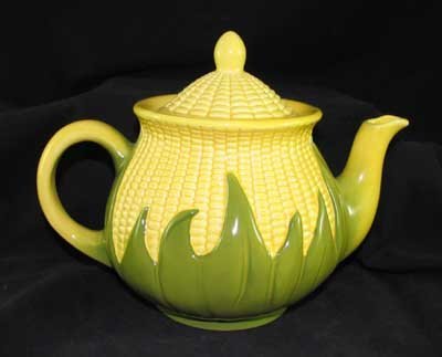 PORCELAIN CORN KING TEAPOT SHAWNEE