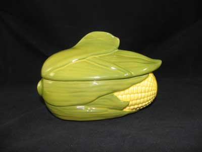 CORN KING TWO PIECE CASSEROLE DISH MARKED SHAWNEE