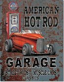 LEGENDS AMERICAN HOT ROD GARAGE TIN ADV RETRO SIGN