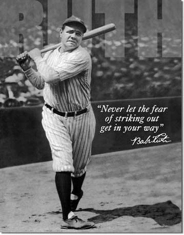 BABE RUTH TIN SIGN RETRO METAL SIGNS