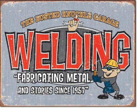 WELDING FABRICATING TIN SIGN RETRO METAL ADV SIGNS I
