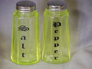 VASELINE GEORGIANA PANELED SALT & PEPPER SHAKERS