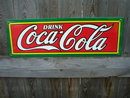 DRINK COCA-COLA PORCELAIN-COATED SIGN C