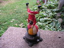 CAST IRON FLIPPING CLOWN MECHANICAL BANK C