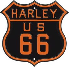 HARLEY 66 SHIELD SIGN METRO RETRO ADV SIGNS H