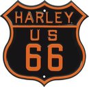 HARLEY 66 SHIELD SIGN METRO RETRO ADV SIGNS H