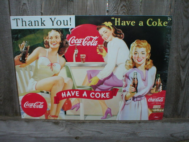 HAVE A COKE COCA-COLA TIN SIGN METAL RETRO ADV SIGNS C