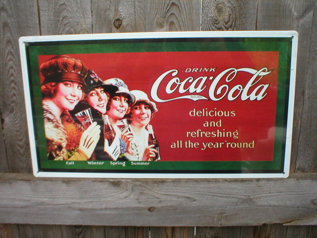 DRINK COCA-COLA TIN SIGN METAL RETRO ADV SIGNS C