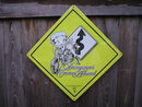 BETTY BOOP DANGEROUS CURVES AHEAD SIGN MOTORCYCLE SIGNS