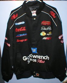 JEFF GORDON BLACK TWILL COAT JACKET XL NWT G