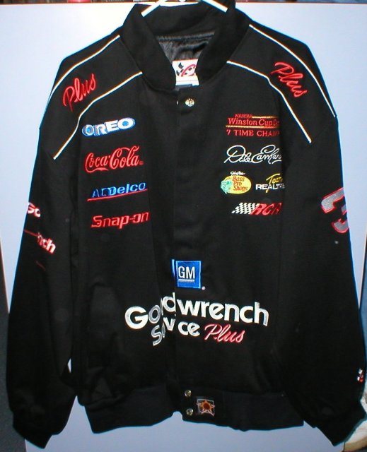 JEFF GORDON BLACK TWILL COAT JACKET XL NWT G
