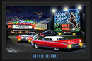 DOUBLE FEATURE LED LIGHT PICTURE SIGN POSTER AD PIC L