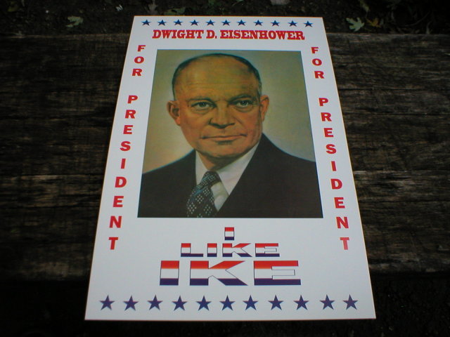 DWIGHT D. EISENHOWER POSTER PRINT ADV AD PICTURE K