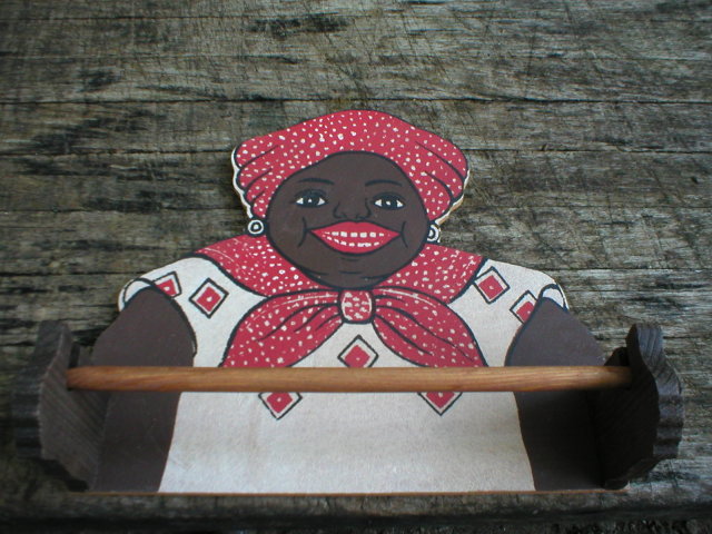 BLACK AMERICANA MAMMY PAPER TOWEL HOLDER M