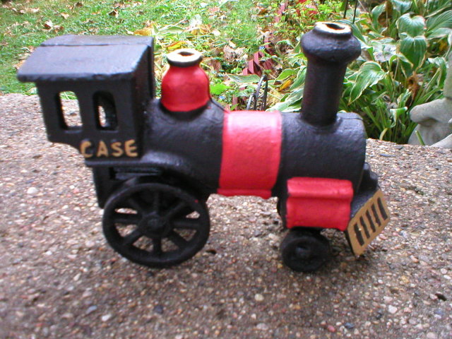 CAST IRON RAILROAD TRAIN ENGINE R