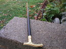 BRASS HANDLE BRANCH CANE VICTORIAN WALKING STICK