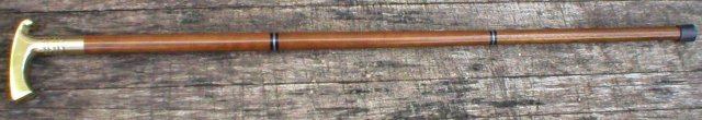 BRASS HANDLE GOLF PUTTER CANE WALKING STICK G