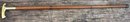 BRASS HANDLE GOLF PUTTER CANE WALKING STICK G