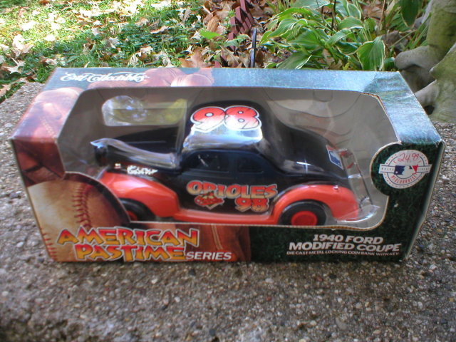 ORIOLES DIECAST 1940 FORD COUPE ERTL COLLECTIBLES