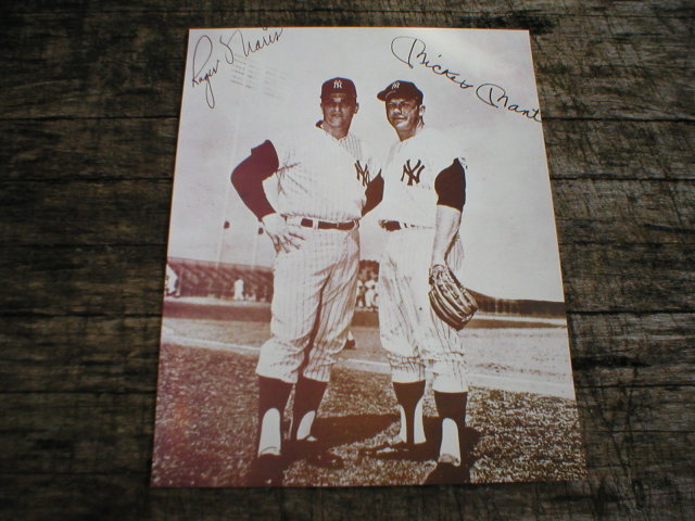 MICKEY MANTLE ROGER MARIS PRINT PICTURE AD SIGN POSTER M