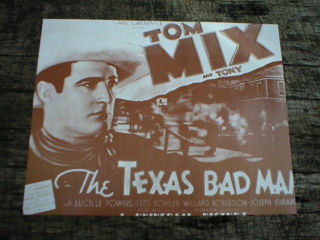 TOM MIX THE TEXAS BADMAN PRINT PICTURE