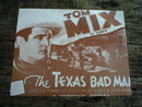 TOM MIX THE TEXAS BADMAN PRINT PICTURE