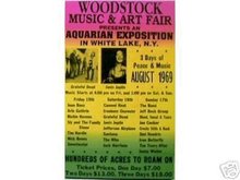 WOODSTOCK 1969 CONCERT POSTER
