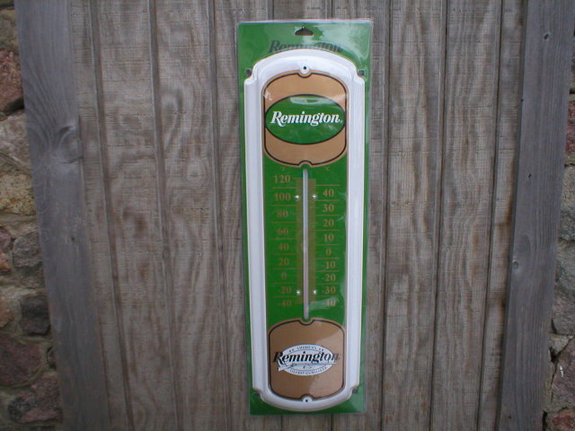 REMINGTON METAL THERMOMETER