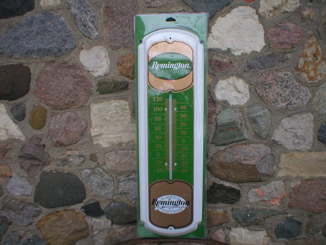 REMINGTON METAL THERMOMETER