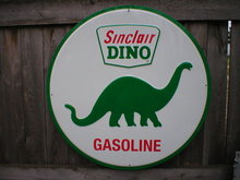 SINCLAIR DINO GASOLINE TIN SIGN METAL GAS OIL SIGNS S